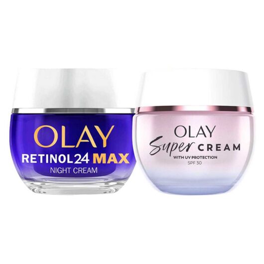 Olay Super Cream Face Moisturiser & Retinol 24 Max Night Bundle