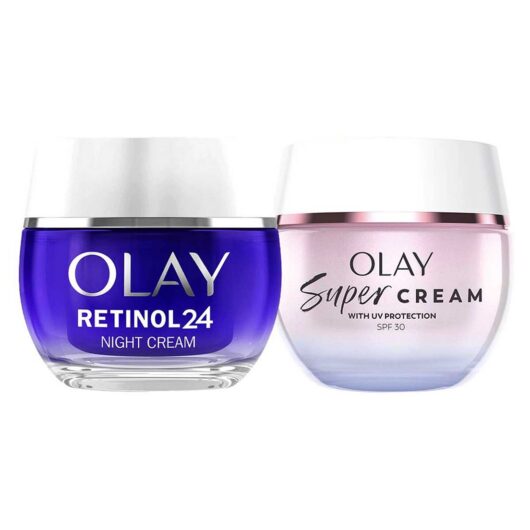 Olay Super Cream Face Moisturiser & Retinol 24 Night Bundle