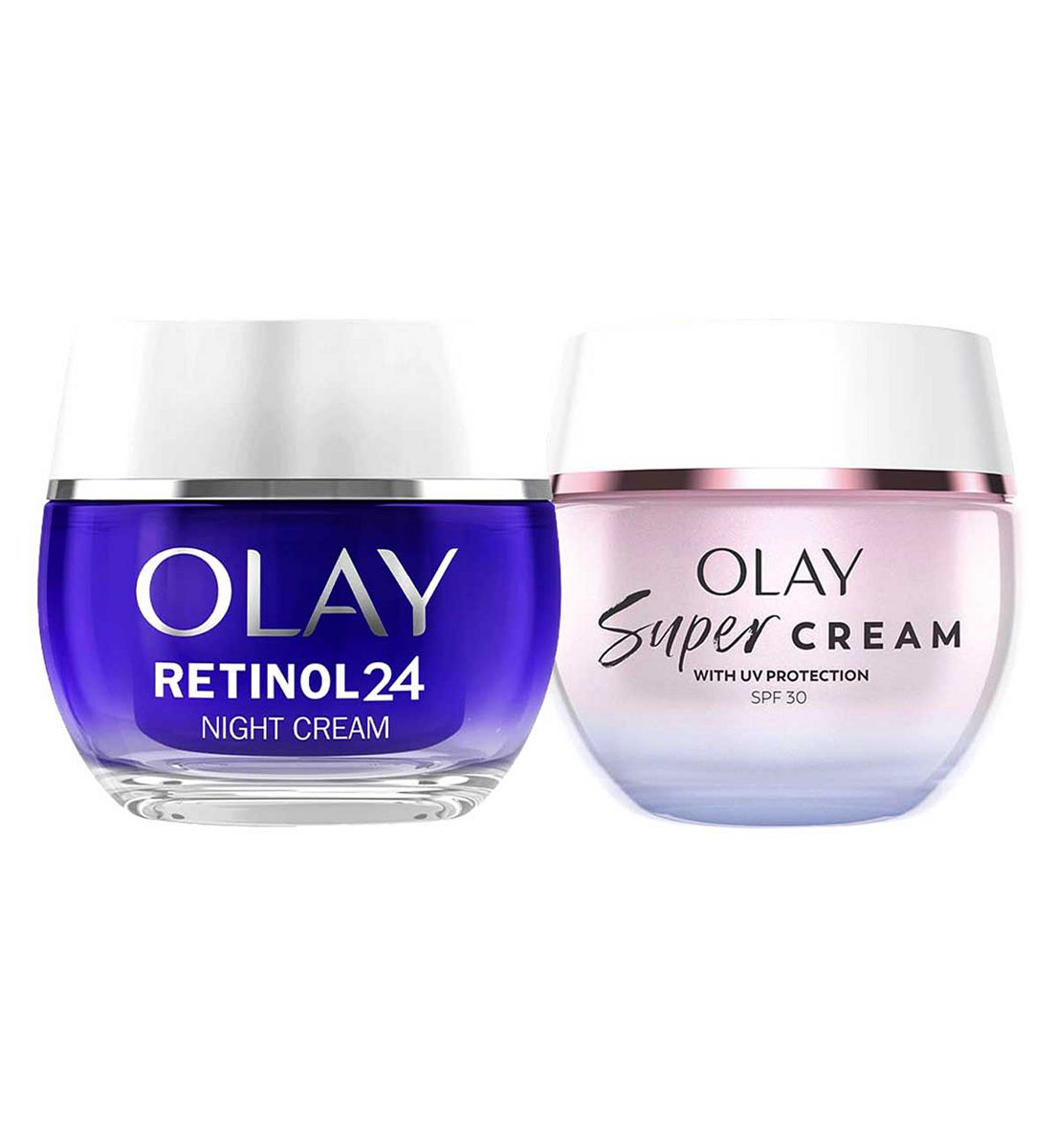 Olay Super Cream Face Moisturiser & Retinol 24 Night Bundle