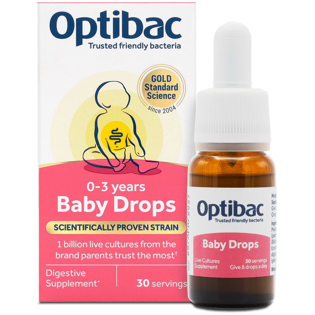 Optibac Baby Drops Gut Supplement - 30 Servings