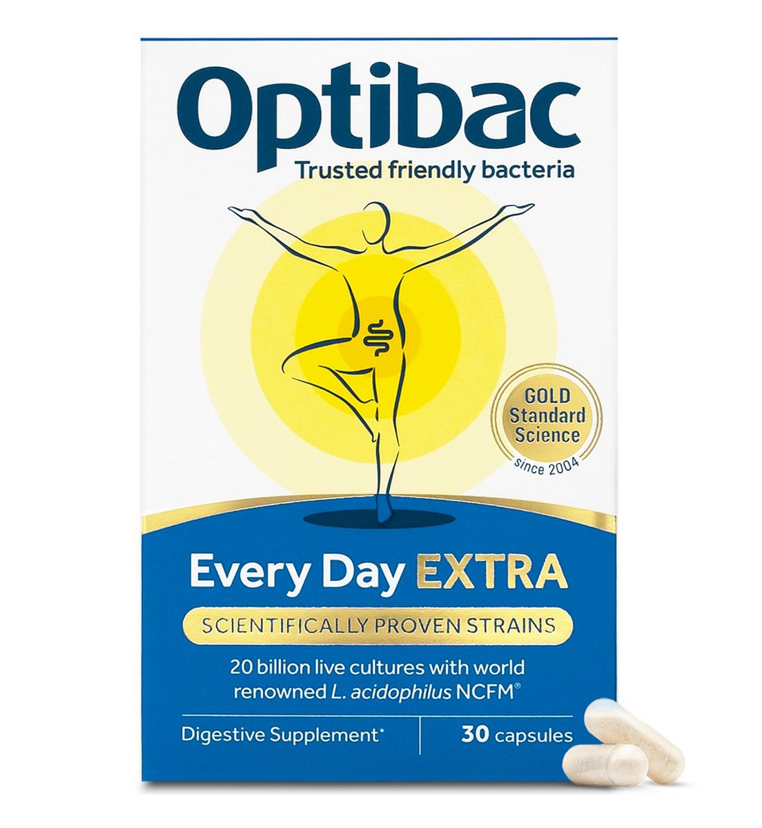 Optibac Every Day Extra Gut Supplement - 30 Capsules