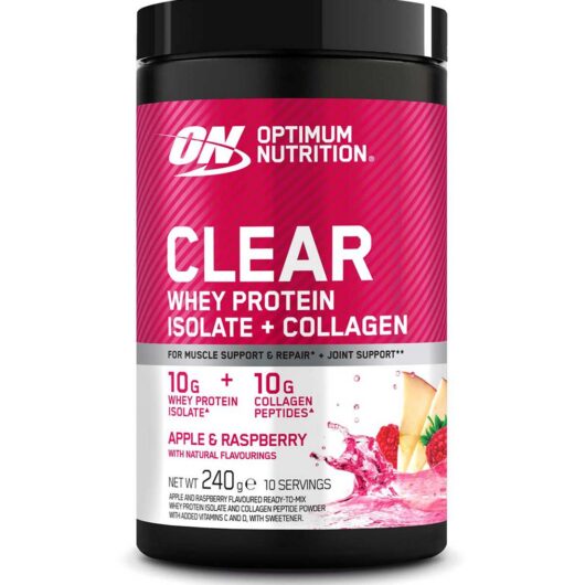 Optimum Nutrition Clear Whey And Collagen Apple Raspberry 240g