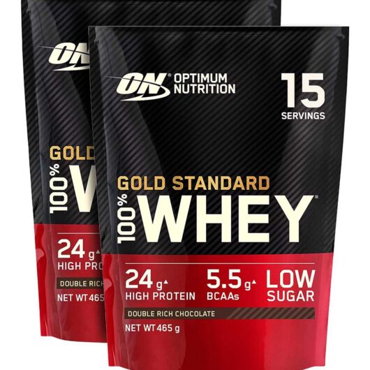 Optimum Nutrition Gold Standard 100% Whey Double Rich Chocolate 2 X 465g