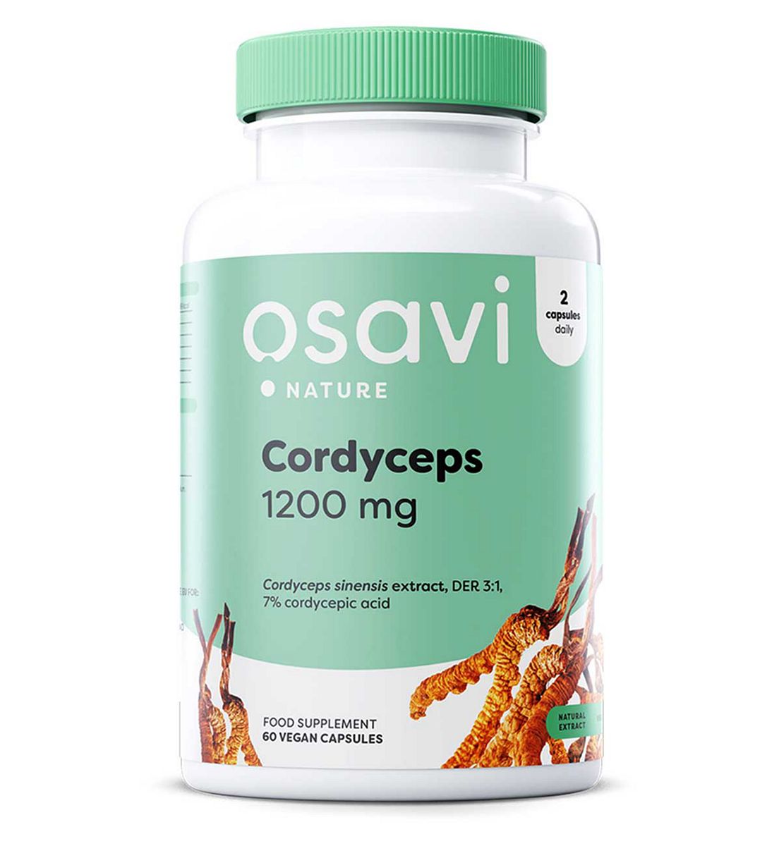 Osavi - Cordyceps, 1200Mg 60 Vegan Capsules