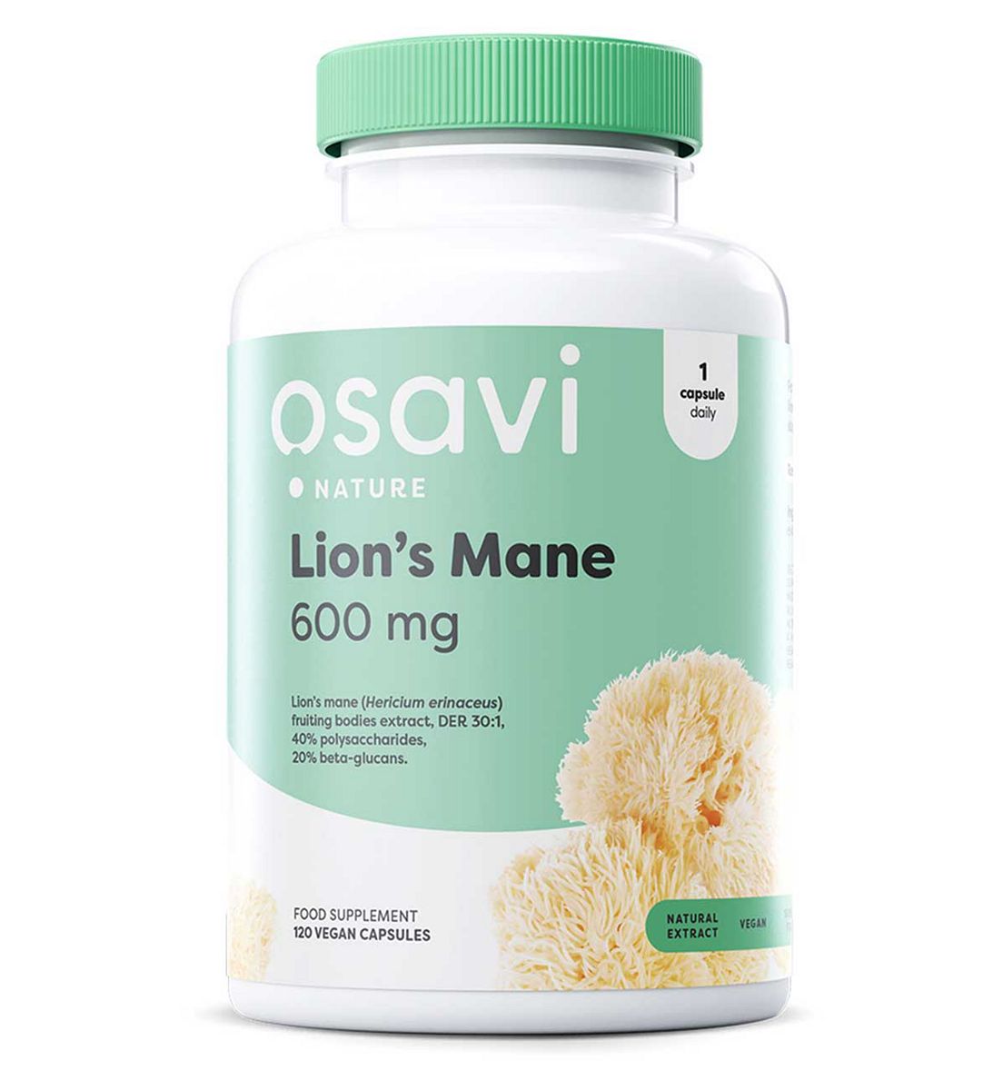 Osavi - Lion's Mane, 600Mg 120 Vegan Capsules