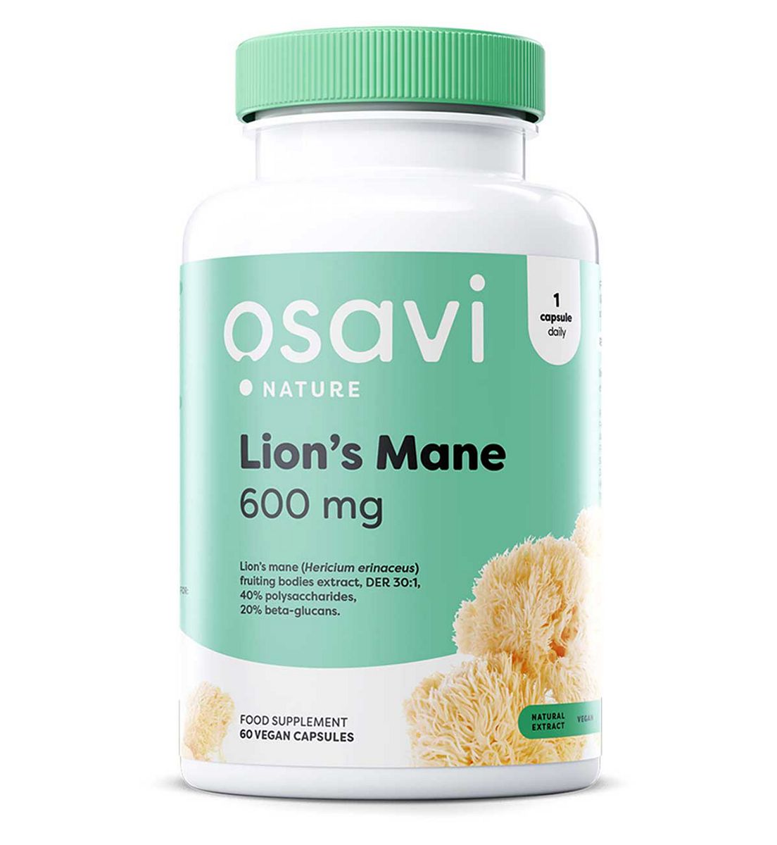 Osavi - Lion's Mane, 600Mg 60 Vegan Capsules