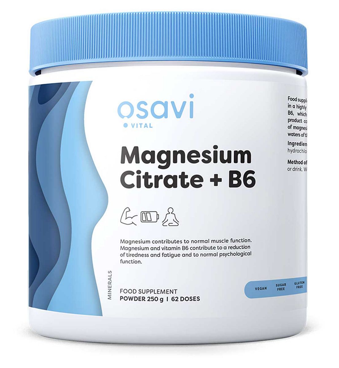 Osavi - Magnesium Citrate + B6 Powder 250g