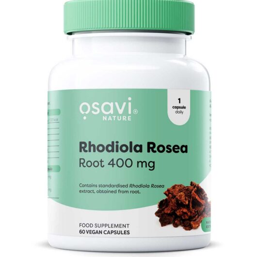Osavi Rhodiola Rosea Root 400Mg Vegan Capsules - 60 Servings