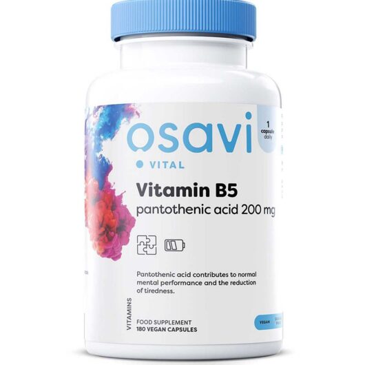 Osavi - Vitamin B5 Pantothenic Acid, 200Mg 180 Vegan Capsules