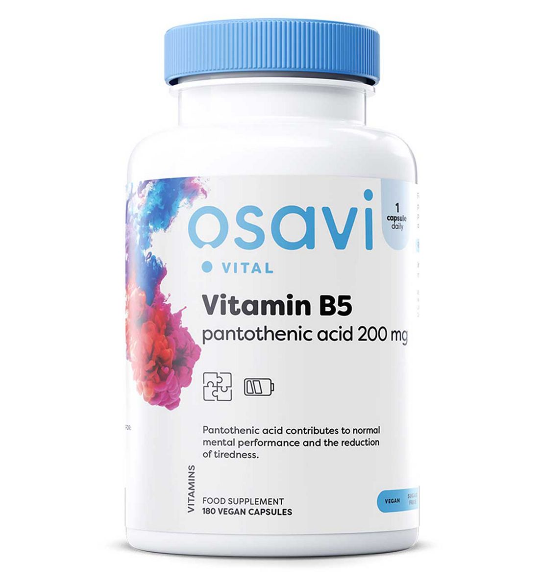 Osavi - Vitamin B5 Pantothenic Acid, 200Mg 180 Vegan Capsules