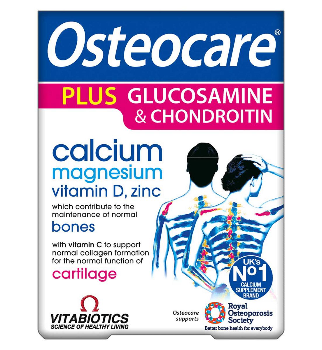Osteocare Vitabiotics Glucosamine & Chondroitin Tablets - 60
