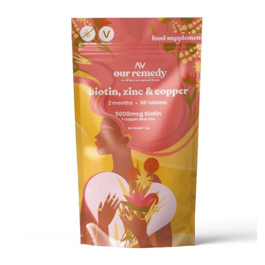 Our Remedy Limited Our Remedy 5000Mcg Biotin Copper And Zinc Tablets 60S
