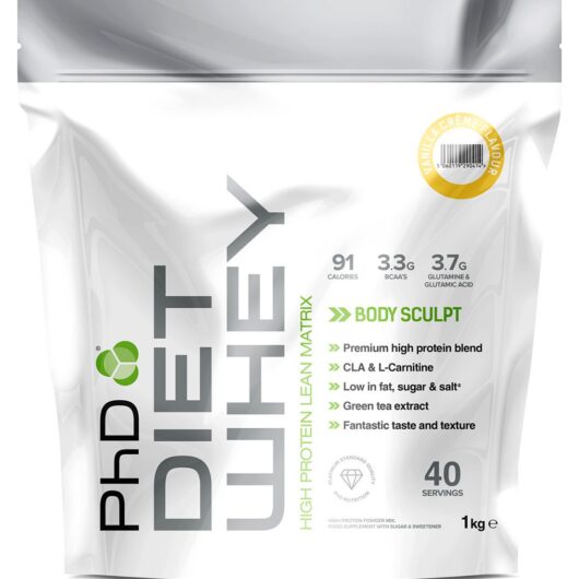 PHD Diet Whey Protein Powder - Vanilla Crème (1Kg)