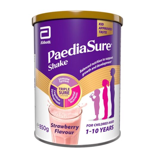 Paediasure Shake Nutritional Supplement Drink Strawberry 850g