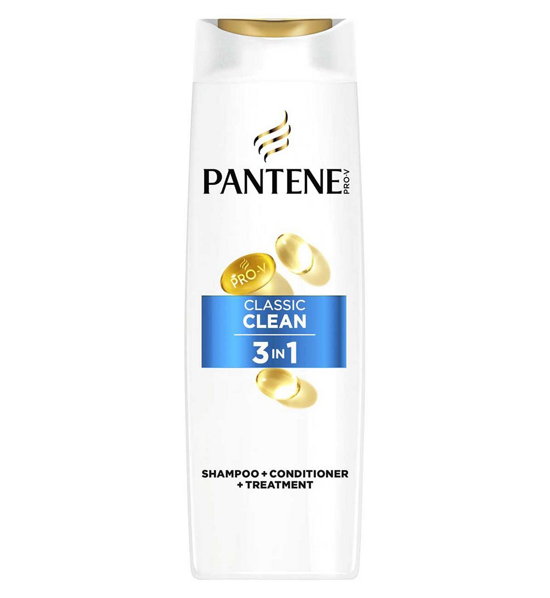 Pantene Pro-V Classic Clean 3 In 1 Shampoo, For Normal To Mixed Hair, 400ml