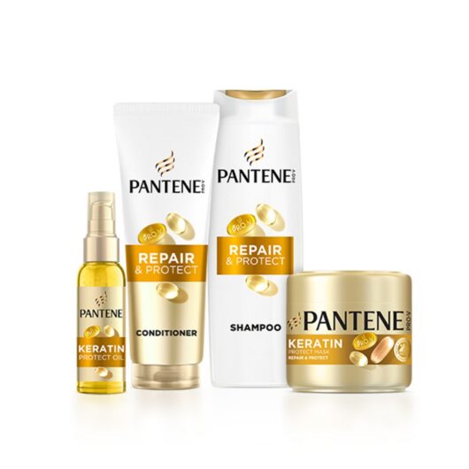 Pantene Repair & Protect Bundle - Shampoo, Conditioner, Hair Mask Oil