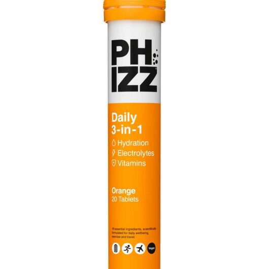 Phizz Orange 3-In-1 Hydration, Electrolytes And Vitamins Effervescent Tablets - 20