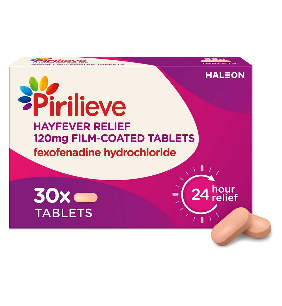 Pirilieve Hayfever Relief 120Mg Film-Coated Tablets - 30