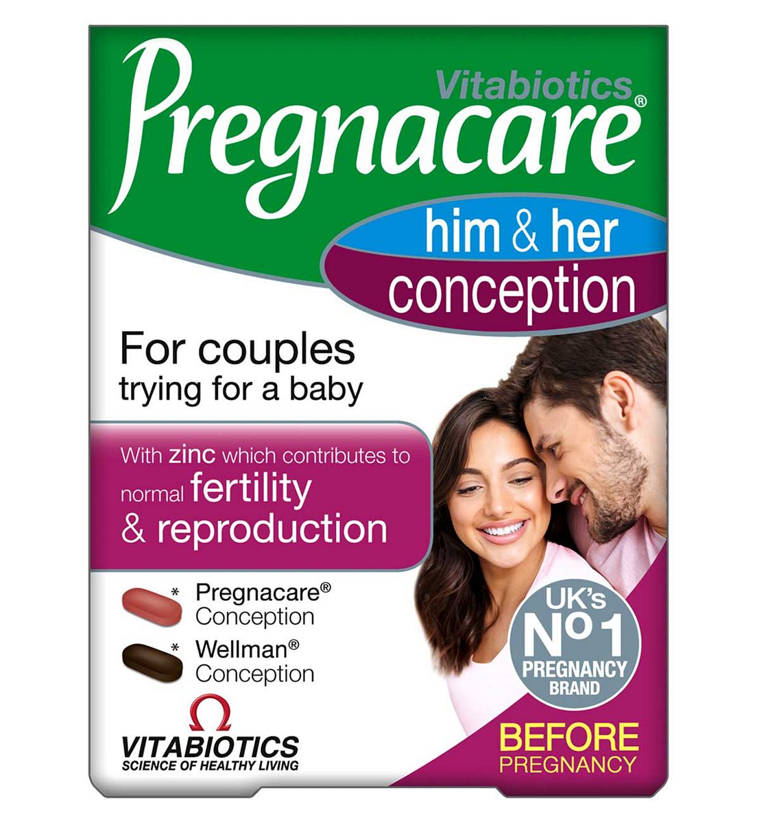 Pregnacare Vitabiotics Him And Her Conception - 60 Tablets