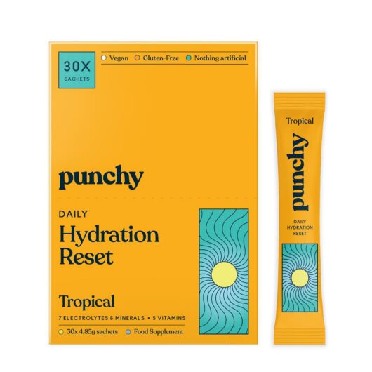 Punchy Electrolytes Daily Hydration Reset Tropical 30 X 4.85G Sachets