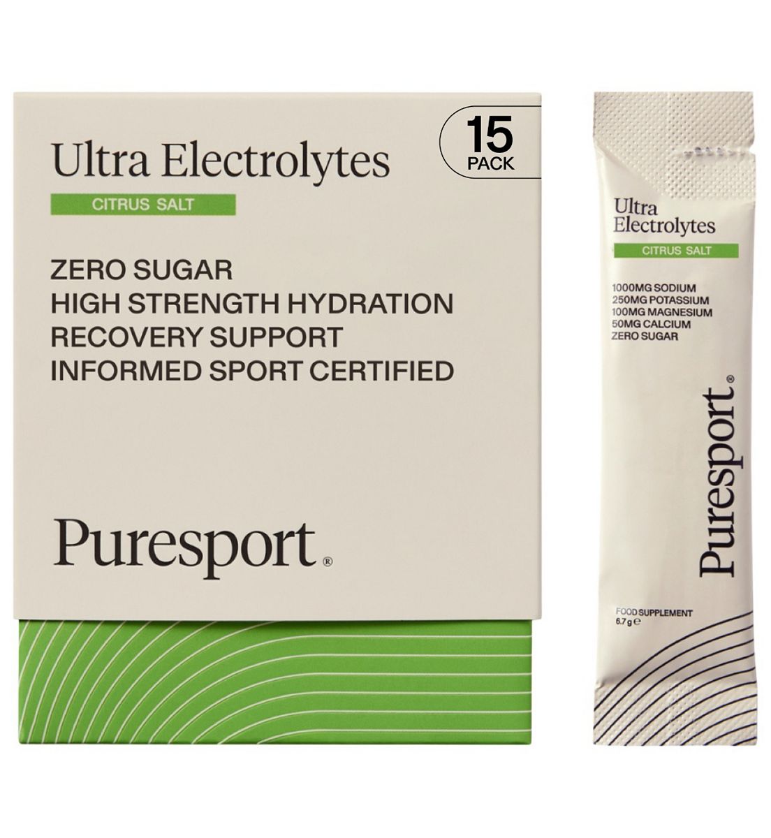 Puresport Ultra Electrolytes - Citrus Salt 6.7G 15 Sachets