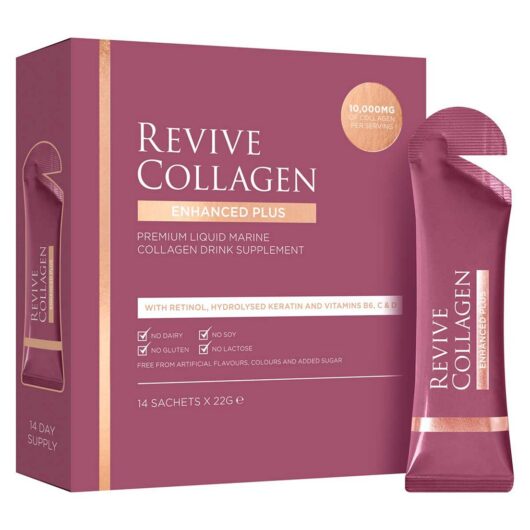 Revive Collagen Enhanced Plus Drink Supplement 10,000Mg 14 X 22G Sachets