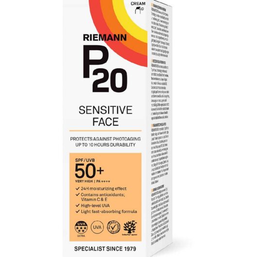 Riemann P20 Sensitive Face Spf50+ Sun Cream 50g