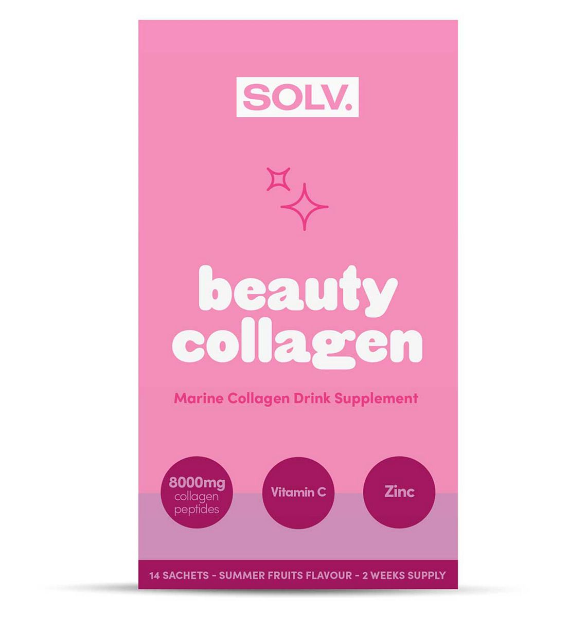 SOLV Summer Fruit Liquid Collagen Sachet 16Ml (14 Pack)