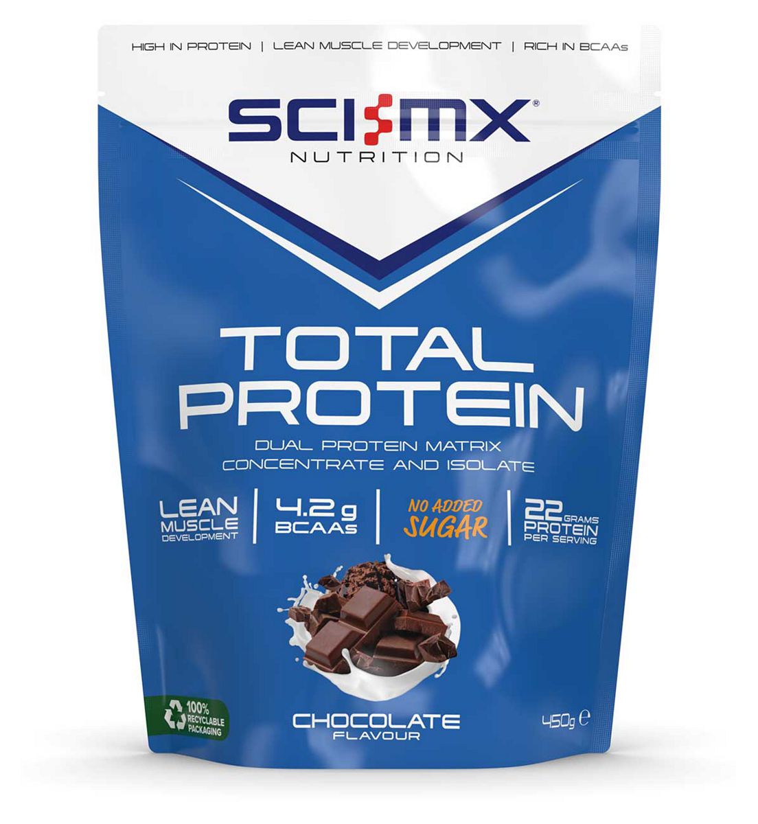 Sci-Mx Total Protein Powder Chocolate 450g