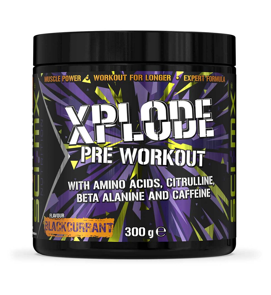Sci-Mx X-Plode Pre-Workout Powder Blackcurrant 300g