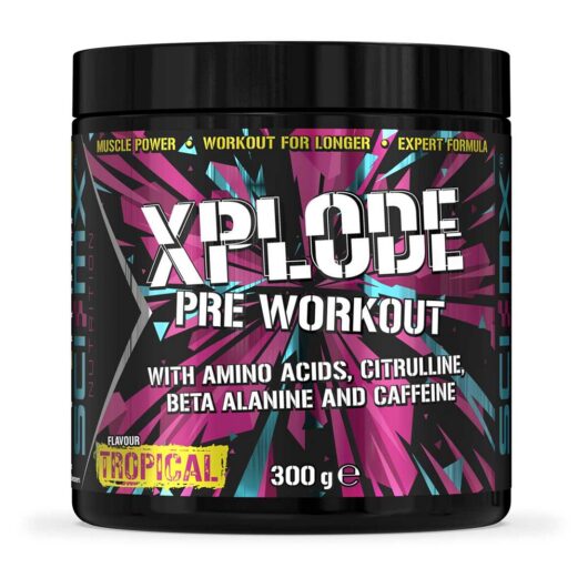 Sci-Mx X-Plode Pre-Workout Powder Tropical 300g