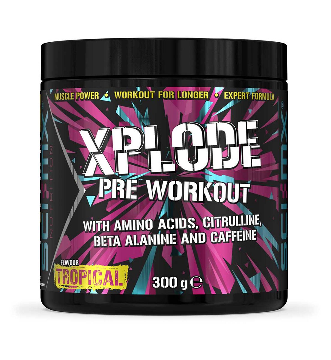 Sci-Mx X-Plode Pre-Workout Powder Tropical 300g