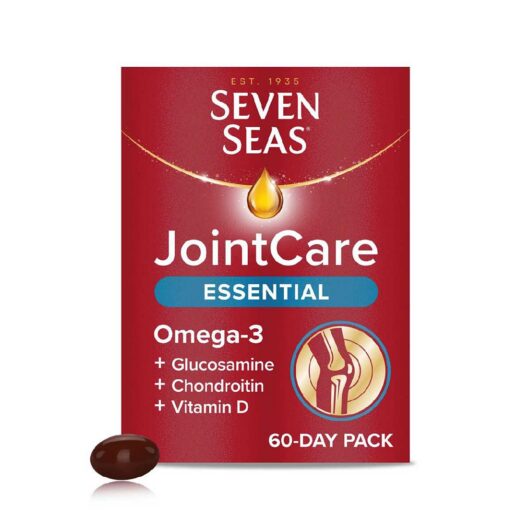 Seven Seas Jointcare Essential, With Omega-3, Glucosamine, Chondroitin, Vitamins C And D, Manganese Zinc, 60-Day Pack