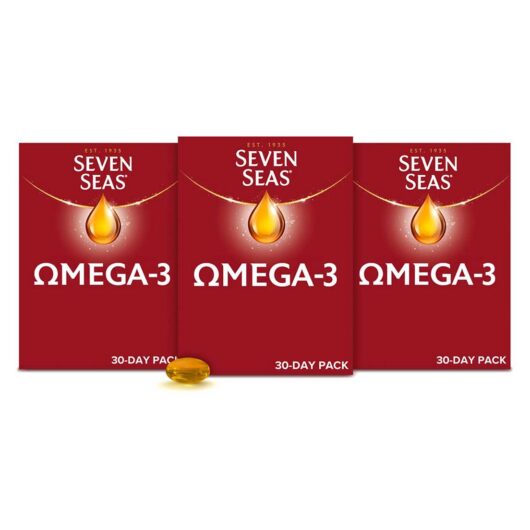 Seven Seas Omega-3 Fish Oil + Vitamin D For Whole Body Health X3 Bundle