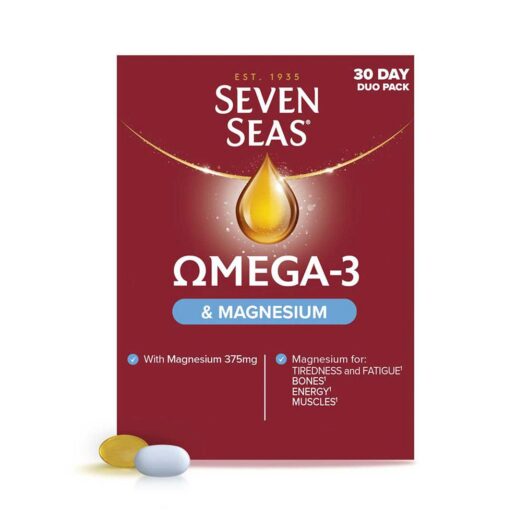 Seven Seas Omega-3 Fish Oil & Magnesium Duo Pack: 30 Capsules + Tablets