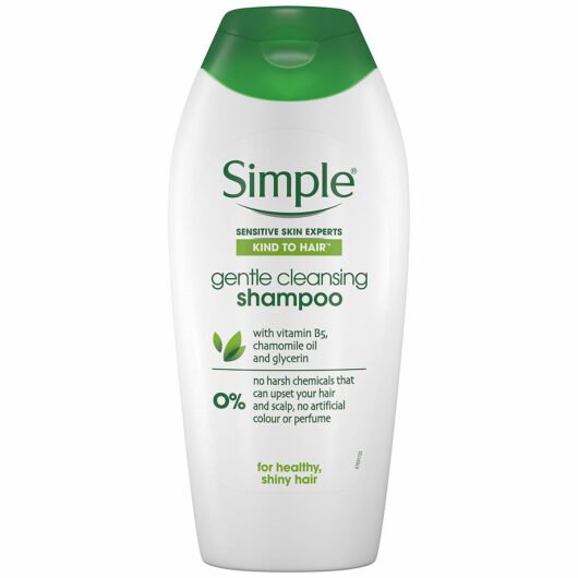 Simple Kind To Hair Gentle Cleansing Shampoo With Vitamin B5, Chamomile Oil & Glycerin 400ml