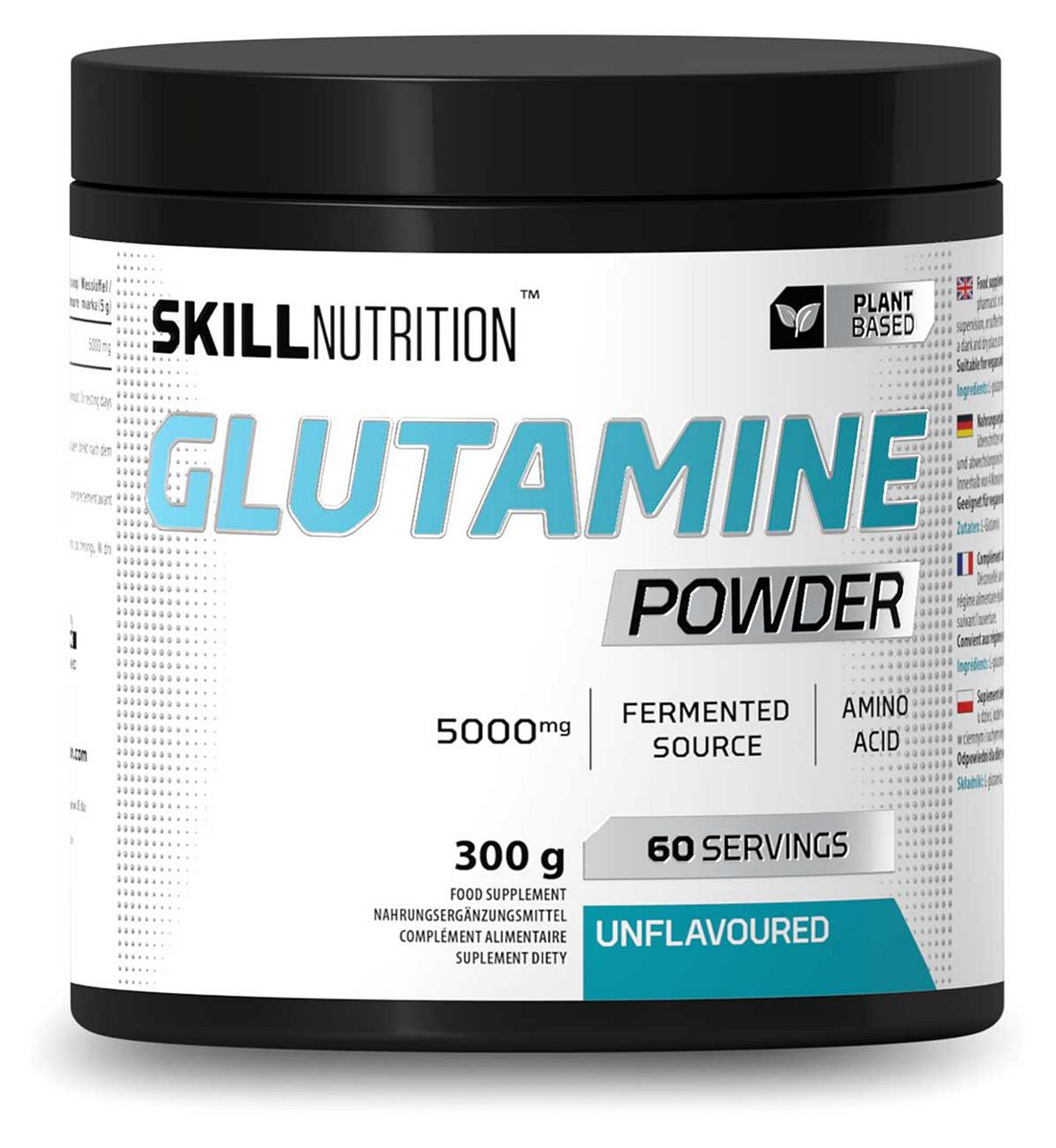 Skill Nutrition Glutamine Powder Unflavoured 300g