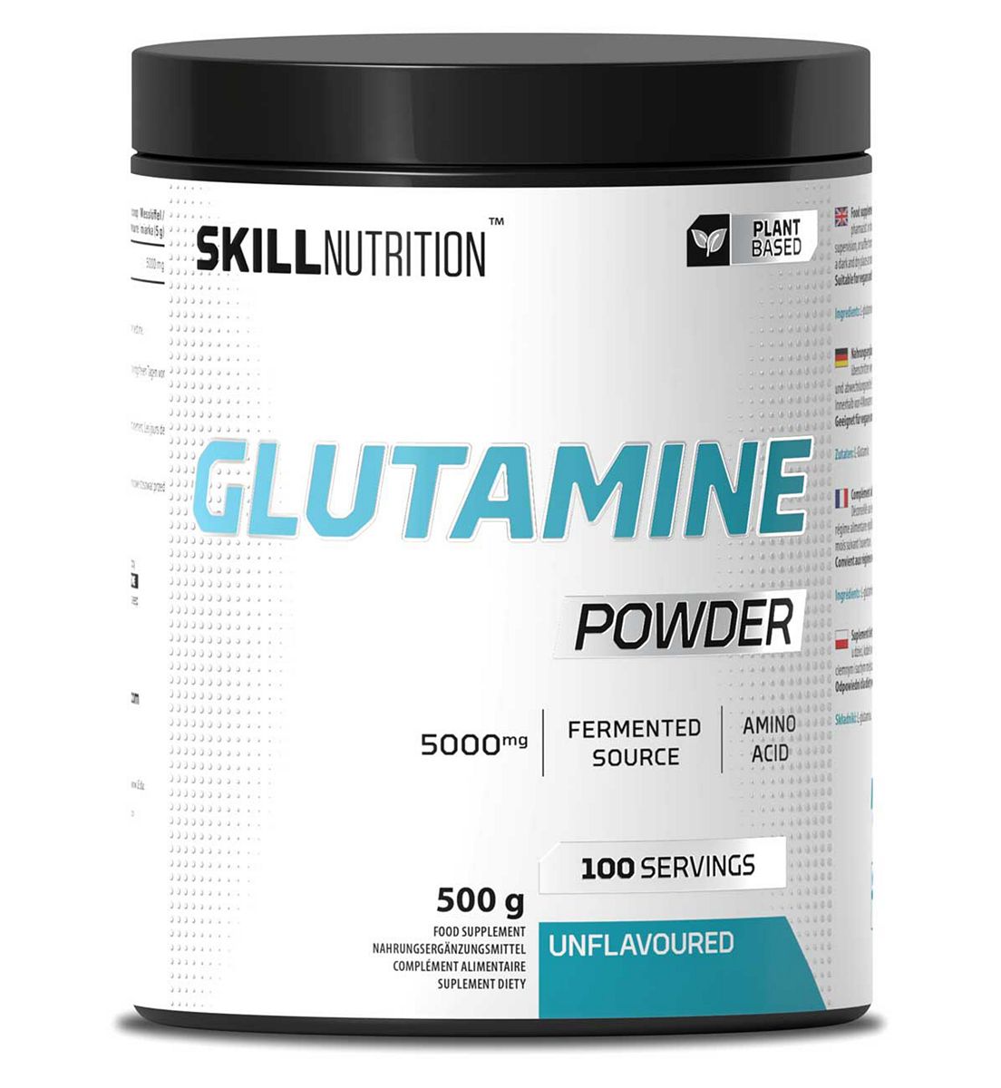 Skill Nutrition Glutamine Powder Unflavoured 500g