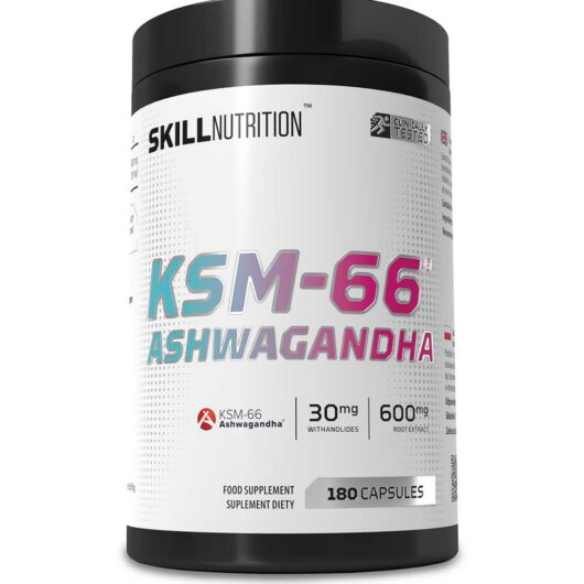 Skill Nutrition Ksm-66 Ashwagandha Vegan Capsules 180S