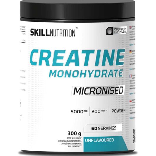 Skill Nutrition Micronised Creatine Monohydrate Unflavoured Powder 300g