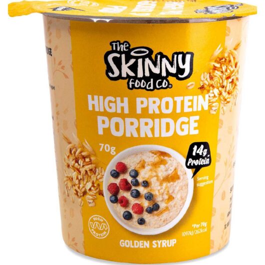 Skinny Food Co High Protein Porridge Pot Golden Syrup 70g