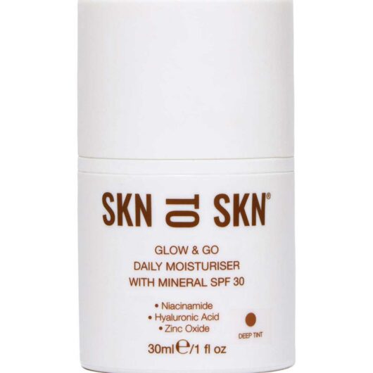 Skn to Skn Glow & Go Daily Moisturiser With Mineral Spf30 Deep Tint 30ml