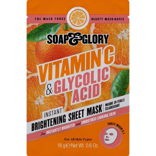 Soap & Glory Vitamin C & Glycolic Acid Instant Brightening Sheet Mask