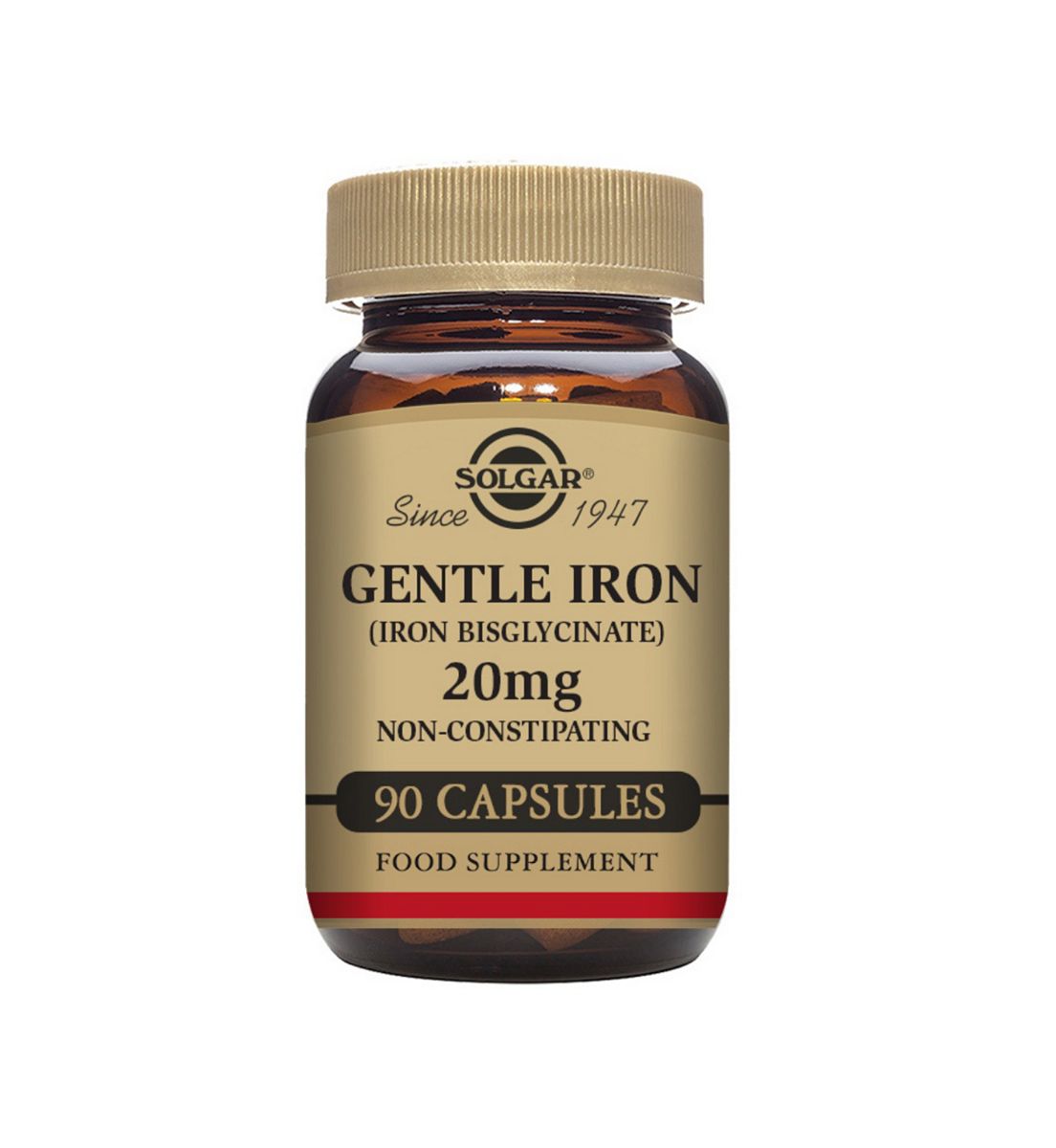 Solgar Gentle Iron 20Mg - 90 Capsules