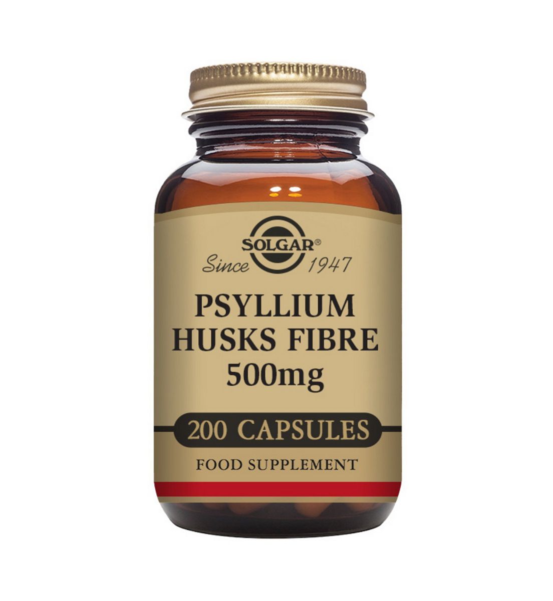 Solgar Psyllium Husks Fibre 500Mg Vegetable 200 Capsules