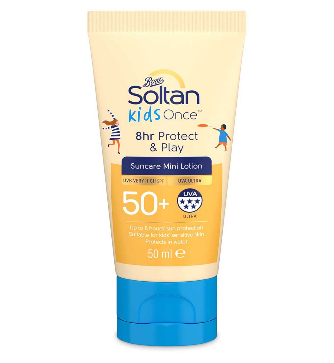 Soltan Kids Once 8Hr Protect & Play Mini Suncare Lotion Spf50+ 50ml