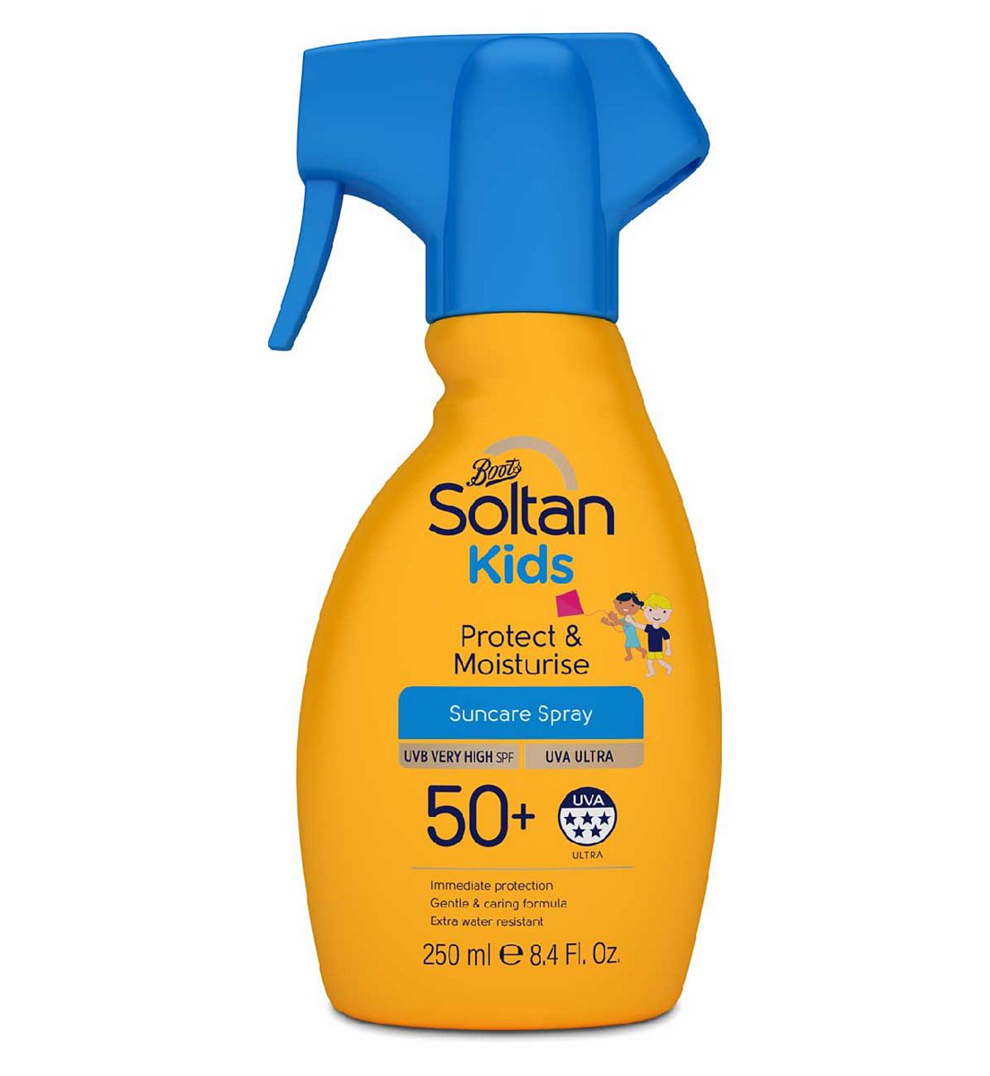 Soltan Kids Protect & Moisturise Suncare Trigger Spray Spf50+250 ml, 250ml