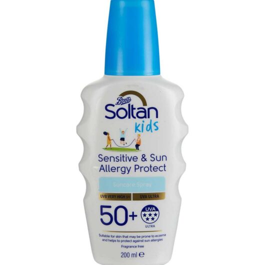 Soltan Kids Sensitive & Sun Allergy Protect Suncare Spray Spf50+200 ml, 200ml