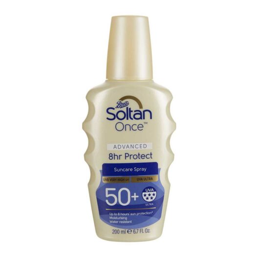 Soltan Once Advanced 8 Hour Protect Suncare Spray Spf50+200 ml, 200ml