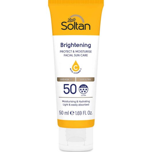Soltan Protect & Moisturise Brightening Facial Suncare Lotion With Vitamin C Spf50 50ml